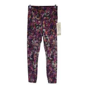 NWT Lululemon 2023 Wunder Train High-Rise Tight 25" Cinder Flash Print-sz 4